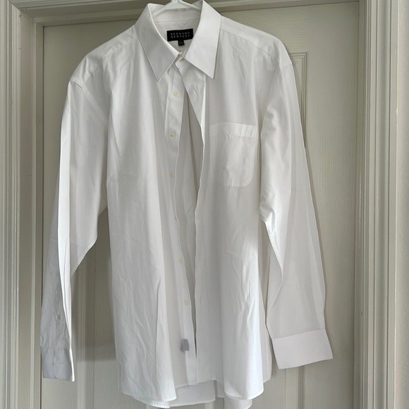 bergamo dress shirts Bergamo New York dress shirt long sleeves Button brown Black Size L